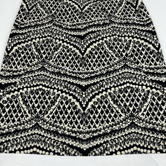 Diane Von Furstenberg Pentra Jacquard Fitted Stretch Sleeveless Sheath Dress 8 - Picture 9 of 12